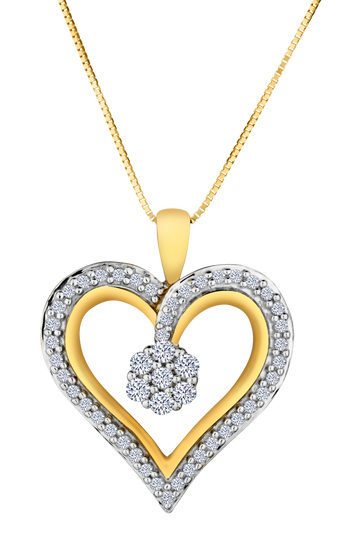 .33 Carat of Diamonds Heart Pendant, 10kt Yellow Gold.....................NOW - Griffin Jewellery Designs