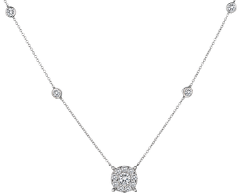 1.00 Carat of Diamonds Necklace, 14kt White Gold.....................NOW - Griffin Jewellery Designs