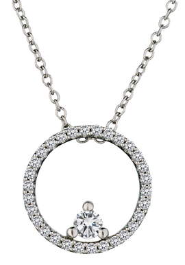 .25 Carat of Diamonds Pendant. 14kt White Gold.....................NOW