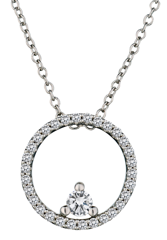 .25 Carat of Diamonds Pendant. 14kt White Gold.....................NOW
