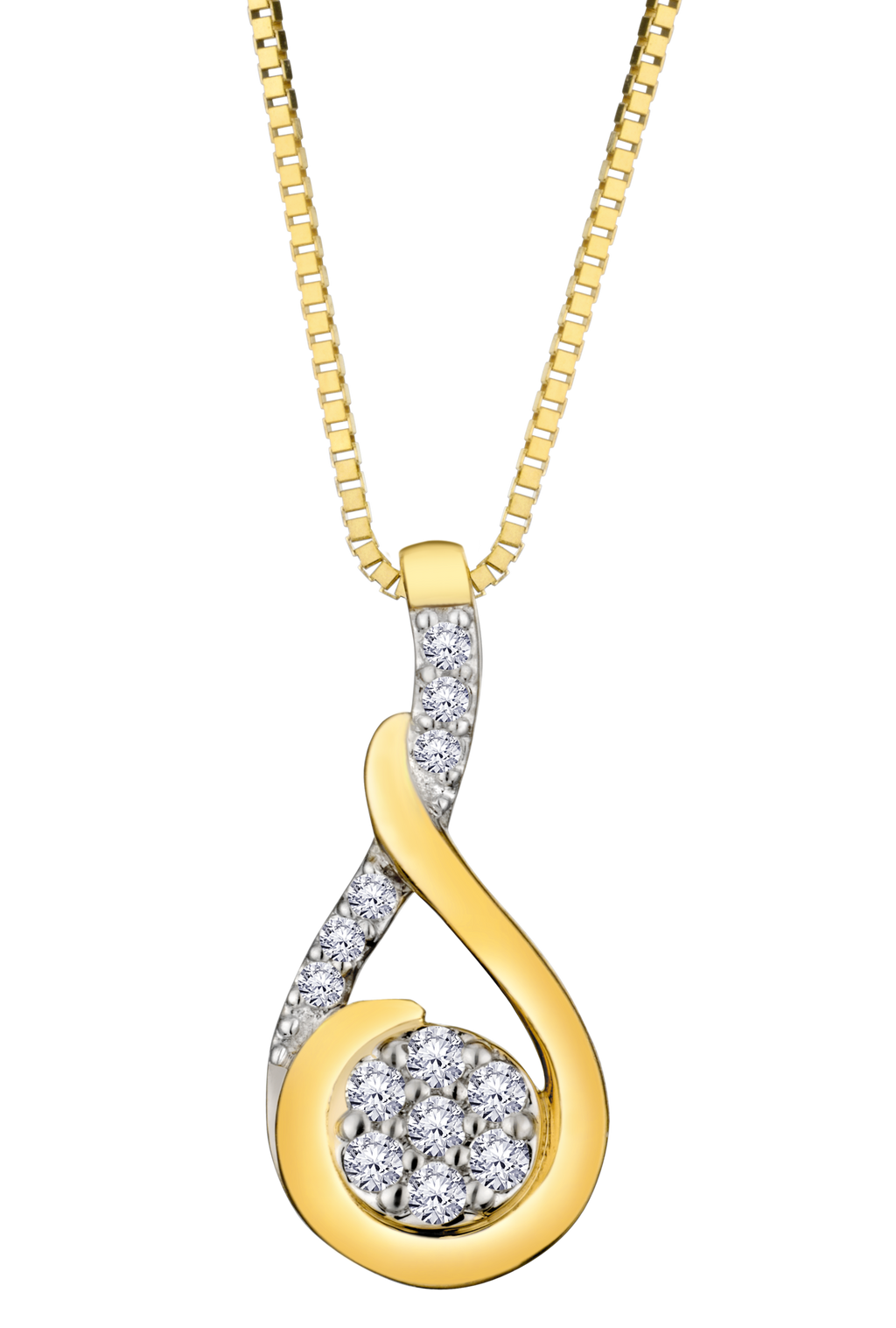.11 Carat Of Diamonds Pendant, 10kt Yellow Gold.....................NOW
