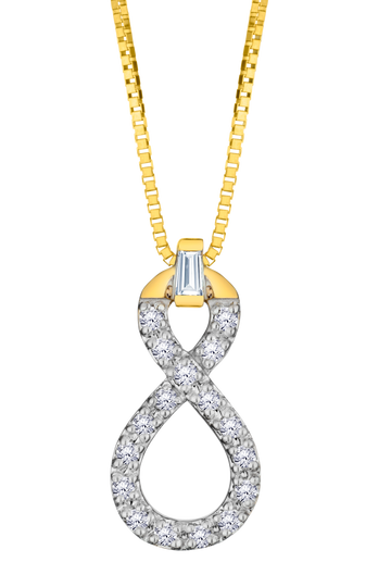.09 Carat Of Diamonds "Infinite Love" Pendant, 10kt Yellow Gold.....................NOW - Griffin Jewellery Designs