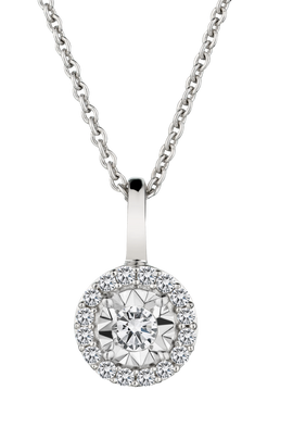 .21 Carat of Lab Grown Diamonds Cluster Pendant, Silver.....................NOW