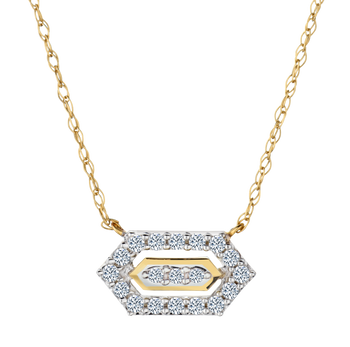 .11 Carat of Lab Grown Diamonds "Designer" Pendant, 10kt Yellow Gold.....................NOW - Griffin Jewellery Designs