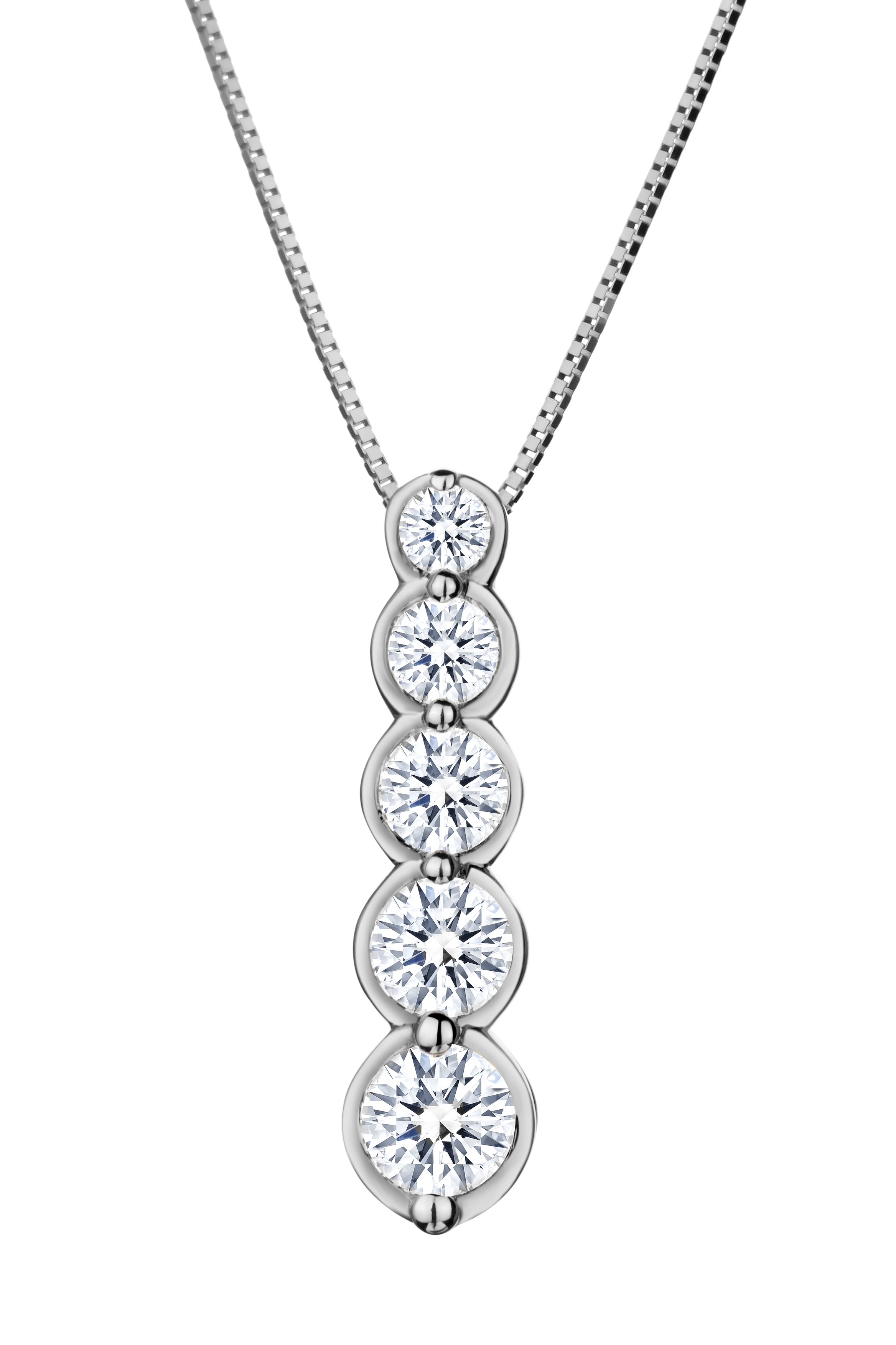 1.00 Carat of Lab Grown Diamonds Pendant, 10kt White Gold.....................NOW