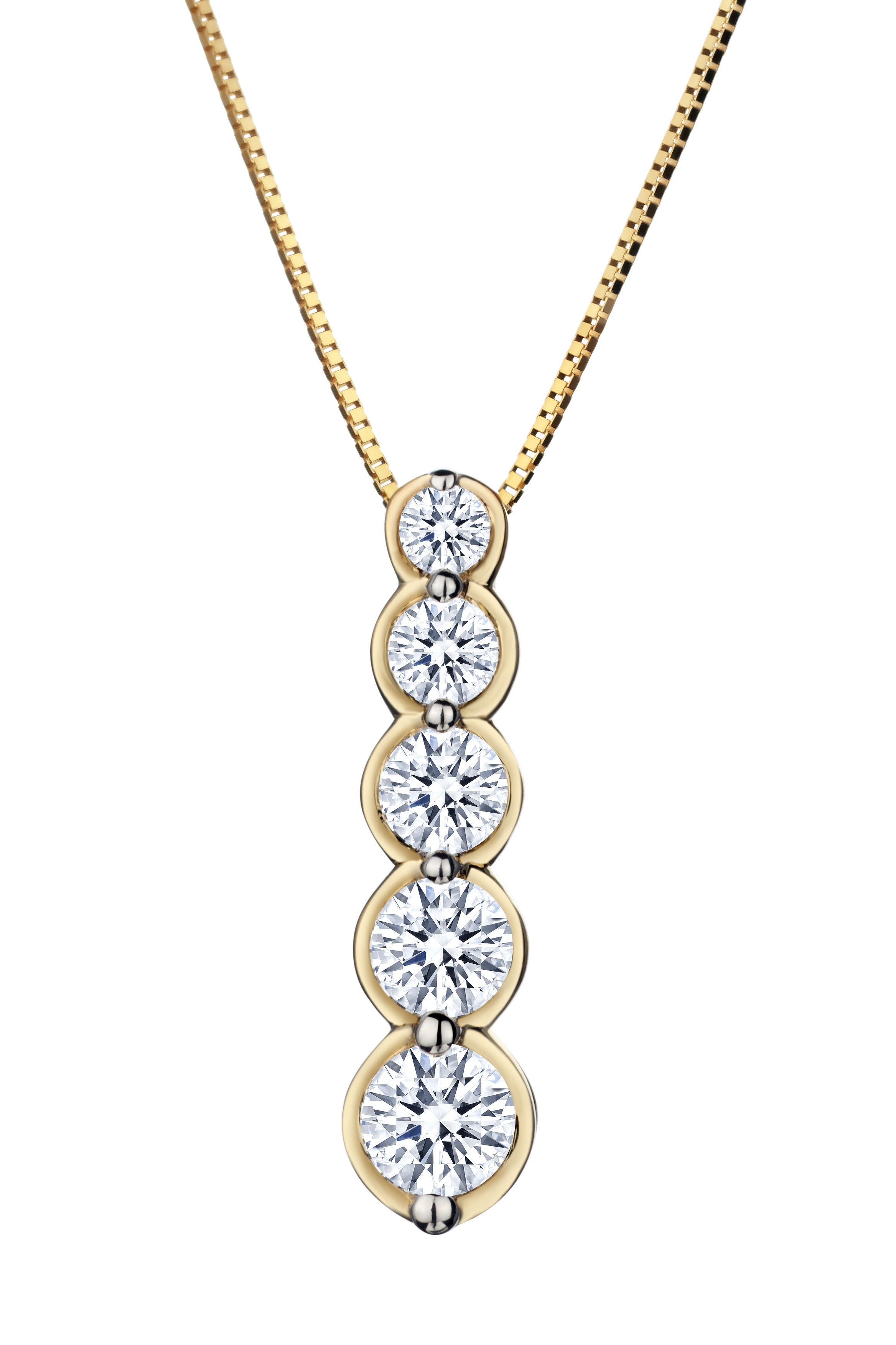 1.00 Carat of Lab Grown Diamonds Pendant, 10kt Yellow Gold.....................NOW