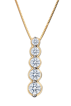1.00 Carat of Lab Grown Diamonds Pendant, 10kt Yellow Gold.....................NOW