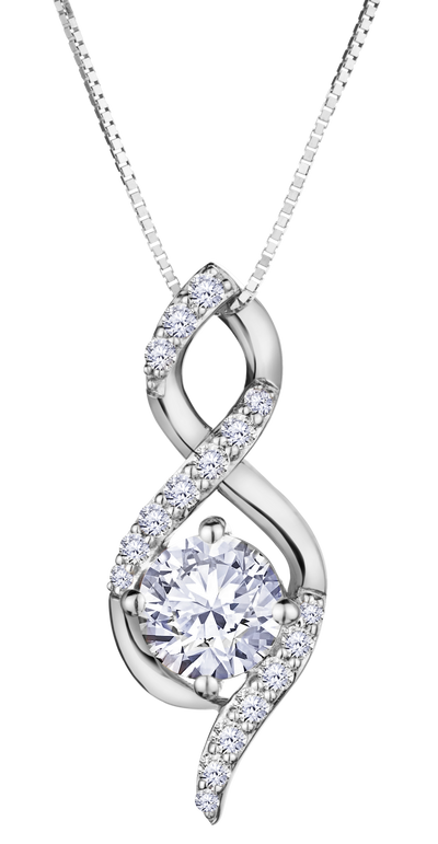 .77 Carat of Lab Grown Diamonds Pendant, 10kt White Gold.....................NOW
