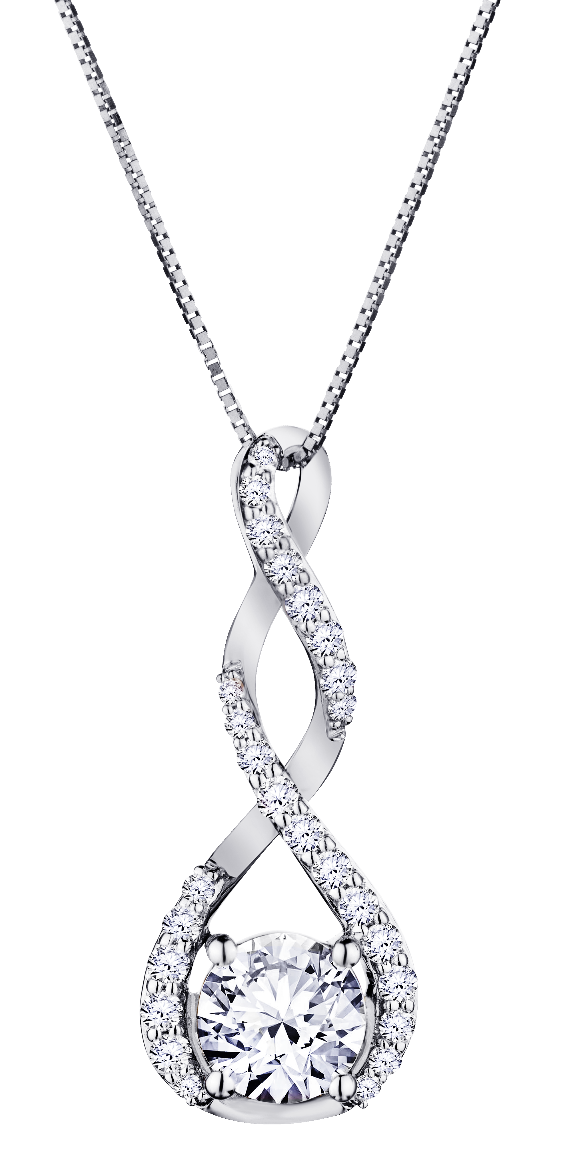 .81 Carat of Lab Grown Diamonds Pendant, 10kt White Gold.....................NOW