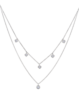 .52 Carat of Lab Grown Diamonds Necklace, Silver.....................NOW