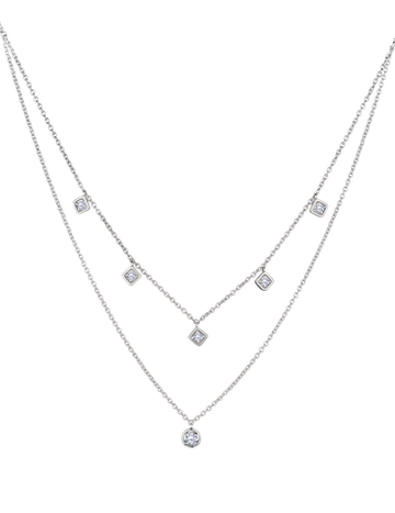 .52 Carat of Lab Grown Diamonds Necklace, Silver.....................NOW