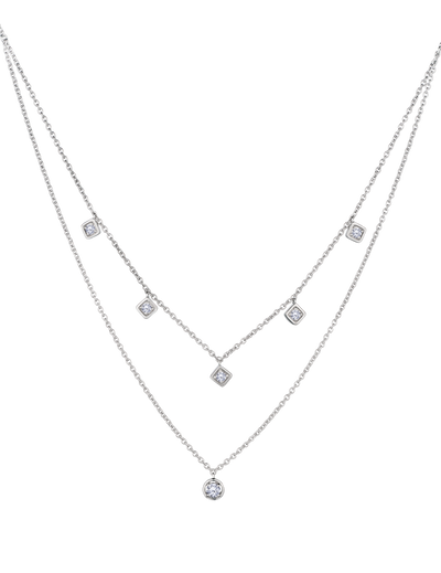 .52 Carat of Lab Grown Diamonds Necklace, Silver.....................NOW