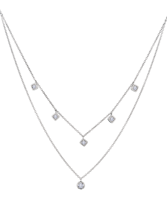 .52 Carat of Lab Grown Diamonds Necklace, Silver.....................NOW