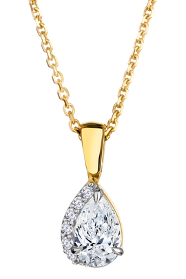 .54 Carat of Lab Grown Diamonds "Pear" Shape Pendant, 10kt Yellow Gold.....................NOW