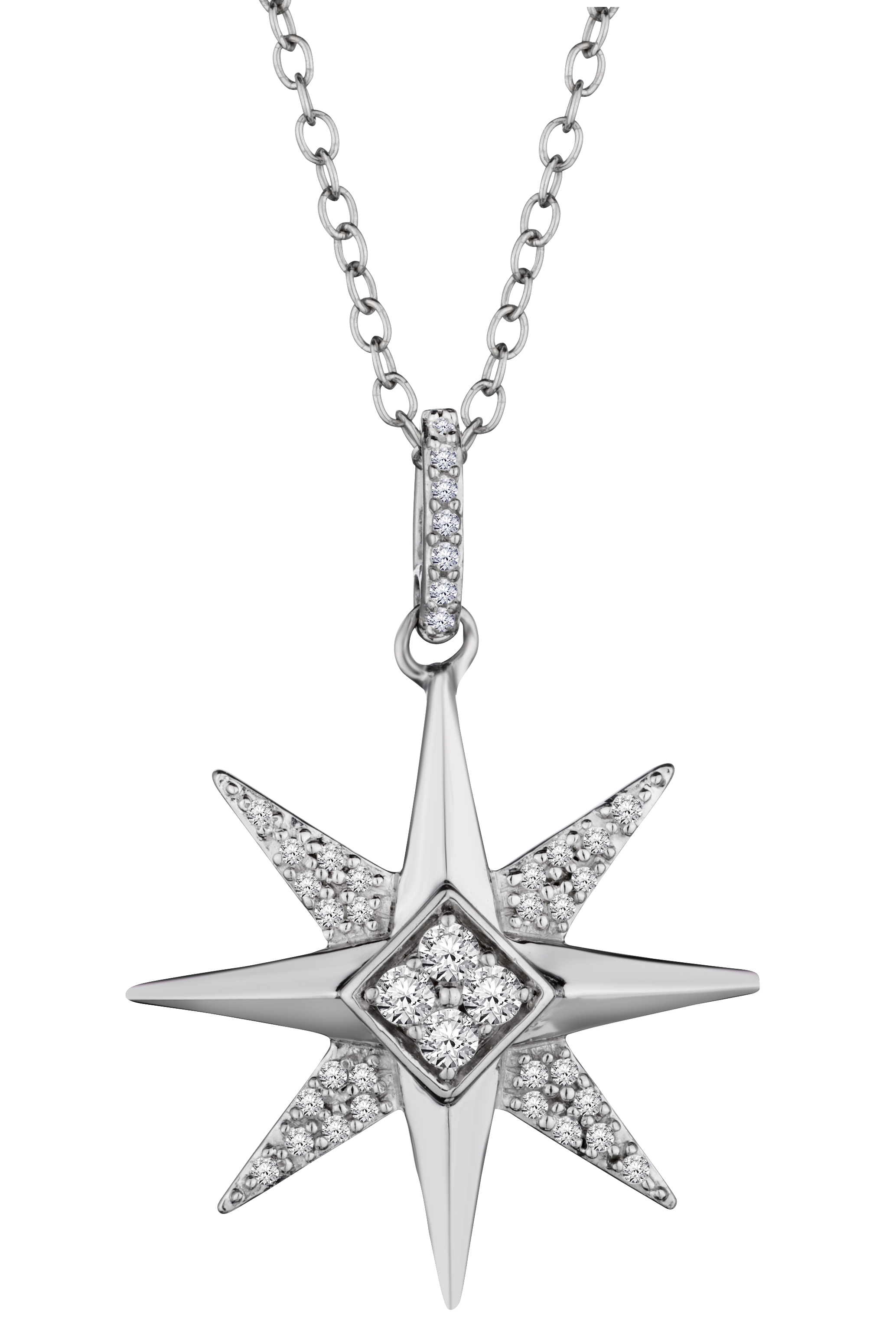 Product image of .20 Carat of Diamonds "Star of Light" Pendant with Chain from Griffin Jewellery designs