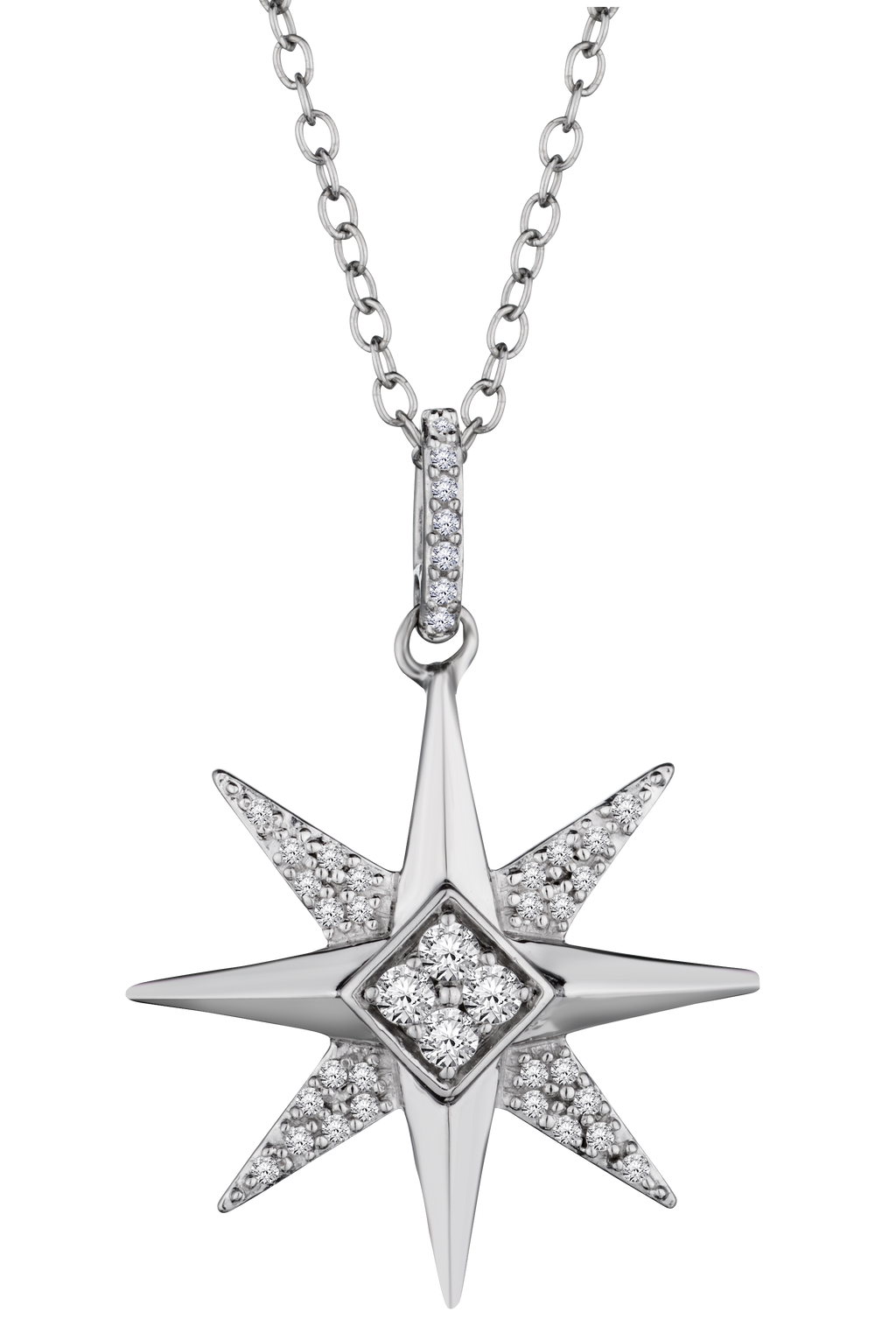 .20 Carat of Diamonds "Star of Light" Pendant, Silver.....................NOW
