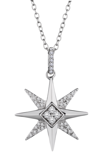 Product image of .20 Carat of Diamonds "Star of Light" Pendant with Chain from Griffin Jewellery designs