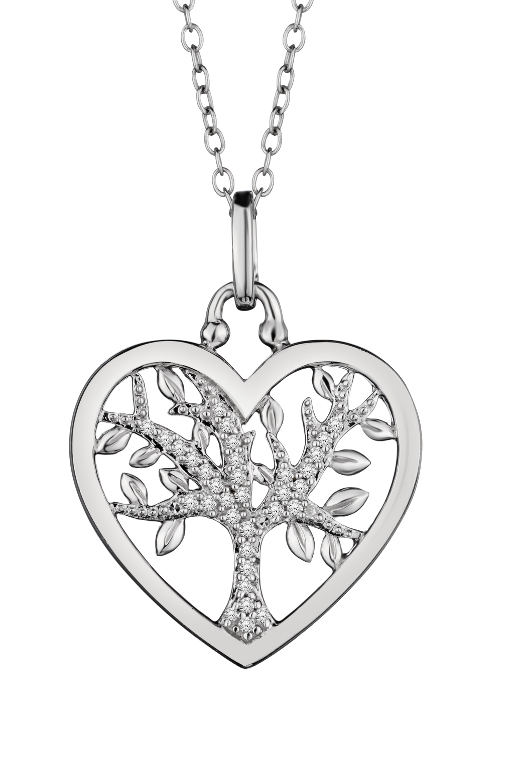 .15 Carat of Diamonds "Tree of Life" Family Pendant, Silver.....................NOW