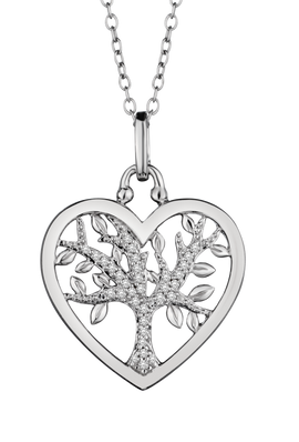 .15 Carat of Diamonds "Tree of Life" Family Pendant, Silver.....................NOW