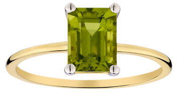 1.90 Carat of Genuine Peridot Ring, 10kt Yellow Gold.....................NOW