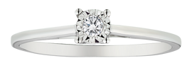.05 Carat of Diamonds "I Promise" Ring, 10kt White Gold.....................NOW