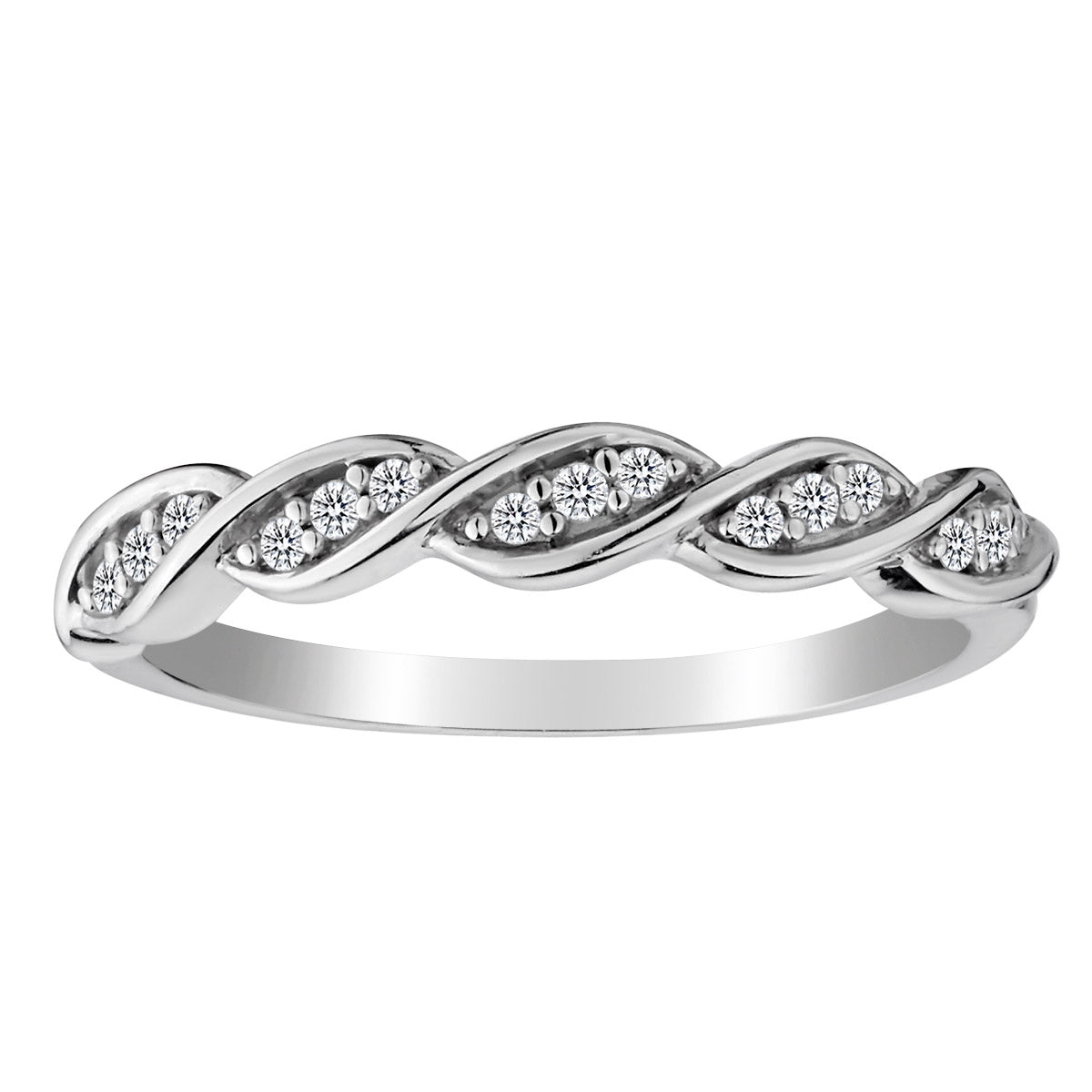 .10 Carat of Diamonds Band, 10kt White Gold.......................NOW