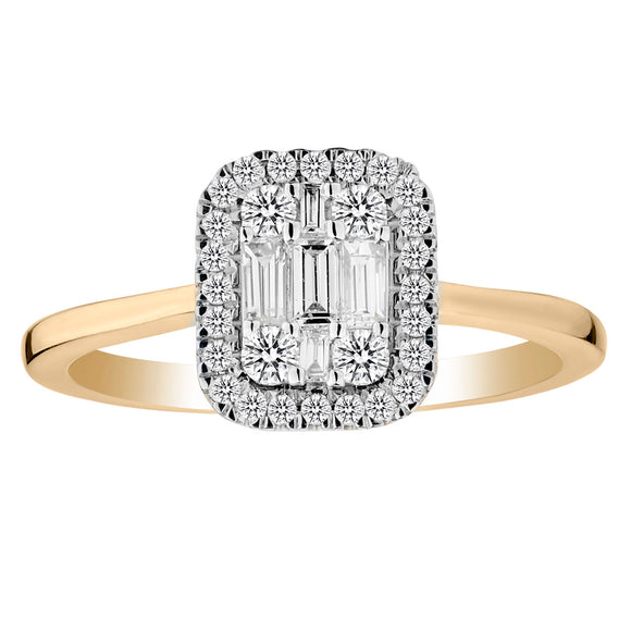 .40 Carat of Diamonds Ring, 10kt Yellow Gold......................NOW