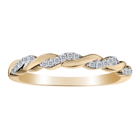 .15 Carat of Diamonds "Love Weaves" Band, 14kt Yellow Gold.....................NOW