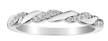.15 Carat of Diamonds "Love Weaves" Band, 14kt White Gold.....................NOW