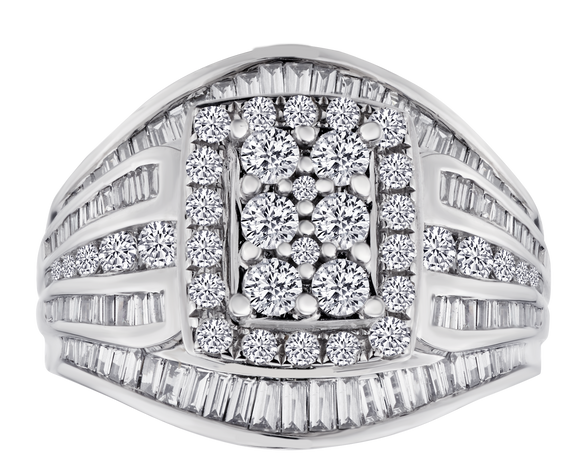 1.72 Carat of Diamonds "Dream" Ring, 14kt White Gold.....................NOW