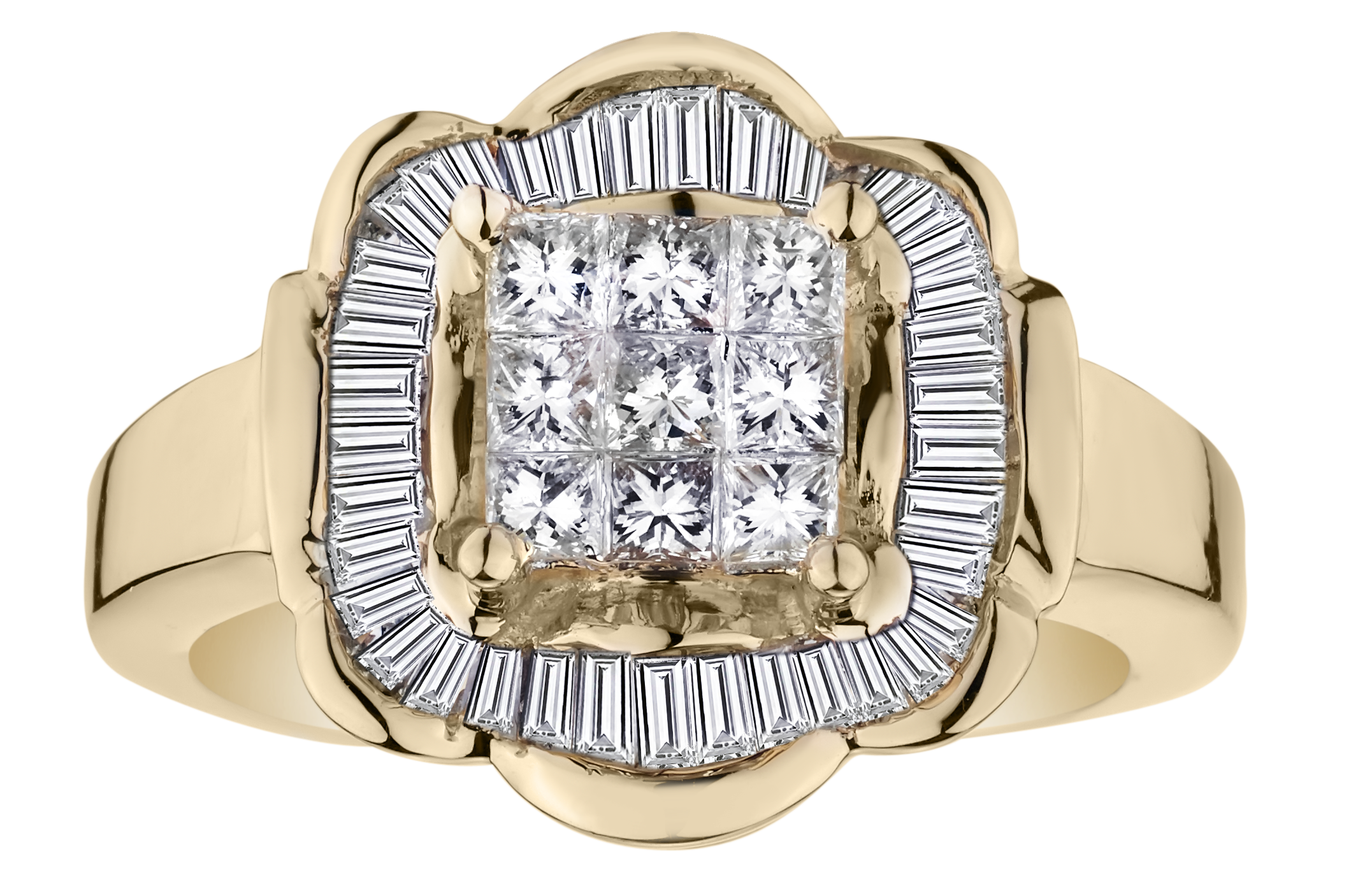 1.00 Carat "Rose" Diamond Ring, 14kt Yellow Gold. Fashion Rings. Griffin Jewellery Designs