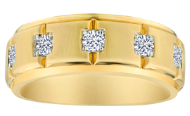 .50 Carat of Diamonds Gentleman's Ring, 10kt Yellow Gold.....................NOW