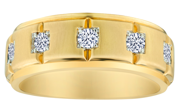.50 Carat of Diamonds Gentleman's Ring, 10kt Yellow Gold.....................NOW
