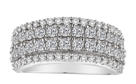 1.50 Carat of Diamonds Anniversary Band, 14kt White Gold.....................NOW