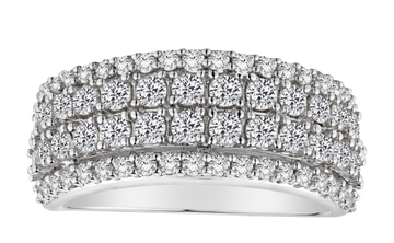 1.50 Carat of Diamonds Anniversary Band, 14kt White Gold.....................NOW