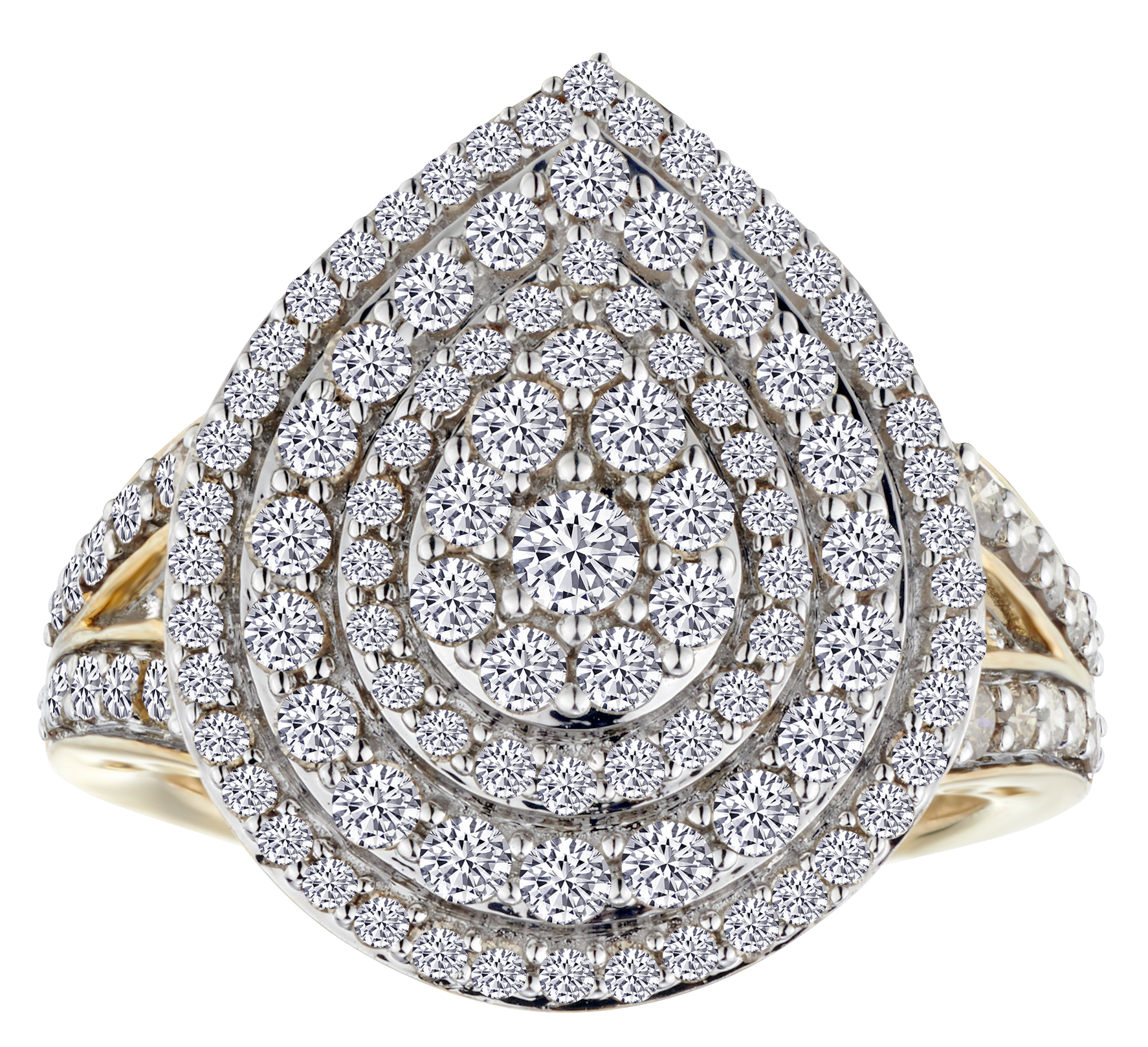 2.00 Carat of Diamonds "Sparkle" Ring, 10kt Yellow Gold.....................NOW