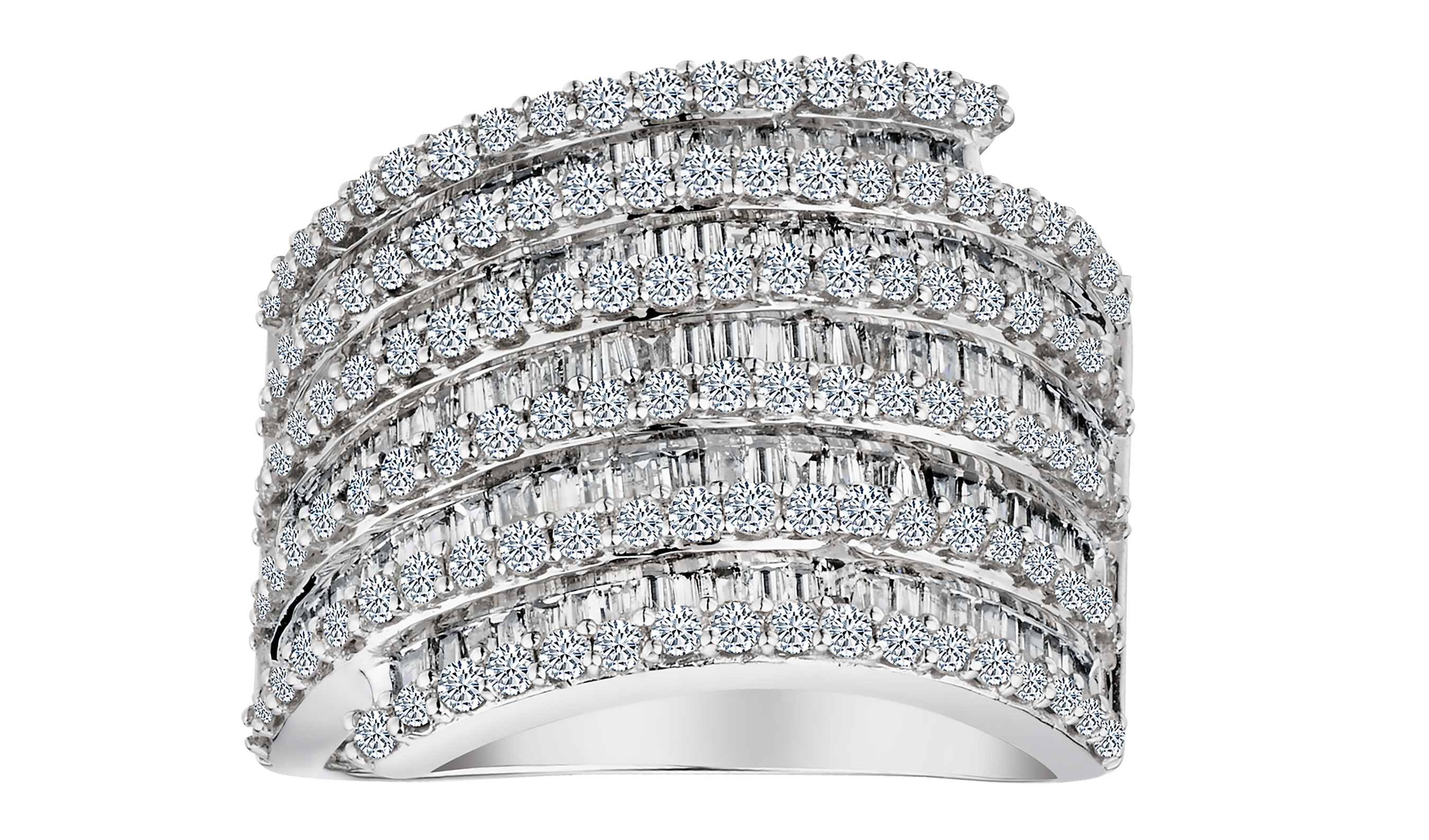 2.00 Carat of Diamonds "Elegance" Ring, 10kt White Gold.....................NOW