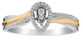 .12 Carat of Diamond Halo Ring, 14k Two Tone.....................NOW