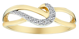 .10 Carat of Diamond "Love" Ring, 10kt Yellow Gold.....................NOW