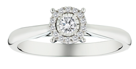 .15 Carat of Diamonds "Miracle" Halo Ring, 10kt White Gold.....................NOW