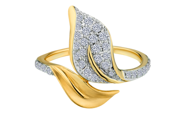 .50 Carat of Diamonds "Leaf" Ring, 10kt Yellow Gold.....................NOW