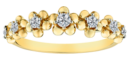 .25 Carat of Diamonds "Flower" Ring, 10kt Yellow Gold.....................NOW