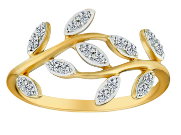 .25 Carat of Diamonds "Leaves" Ring, 10kt Yellow Gold.....................NOW - Griffin Jewellery Designs