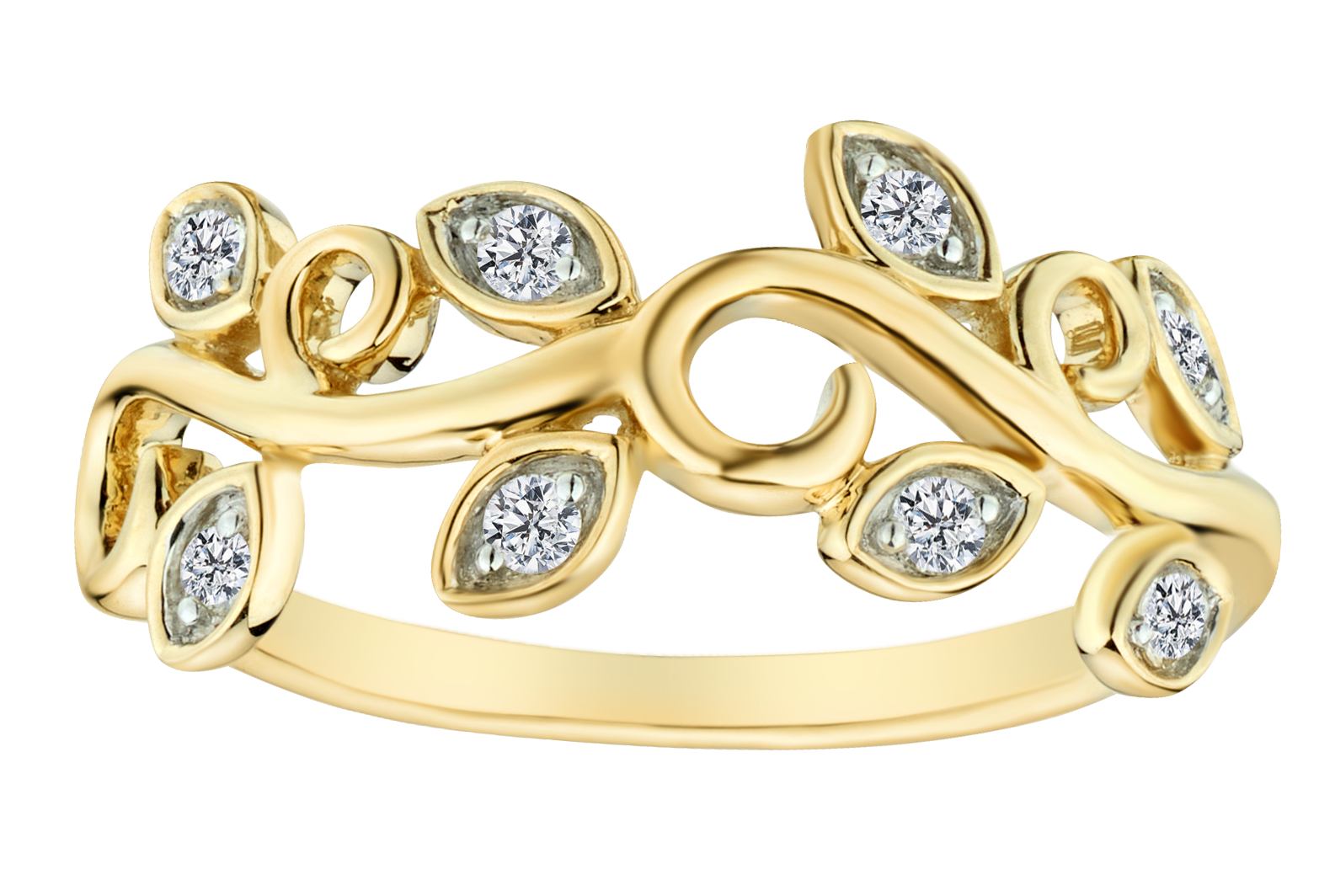 .15 Carat of Diamonds Ring, 10kt Yellow Gold.....................NOW