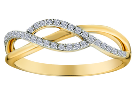 .16 Carat of Diamonds Ring, 10kt Yellow Gold.....................NOW