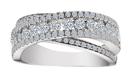 1.00 Carat of Diamonds Ring, 14kt White Gold.....................NOW