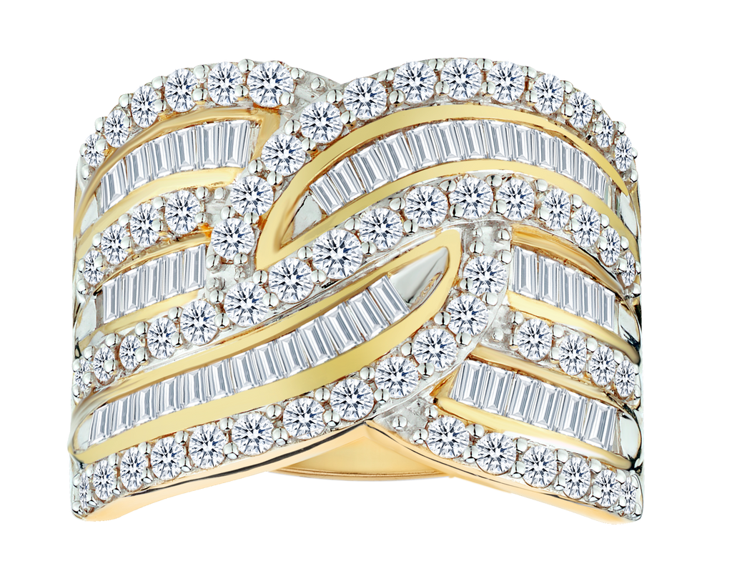 2.00 Carat of Diamond Ring, 10kt Yellow Gold.....................NOW