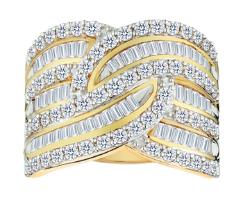 2.00 Carat of Diamond Ring, 10kt Yellow Gold.....................NOW
