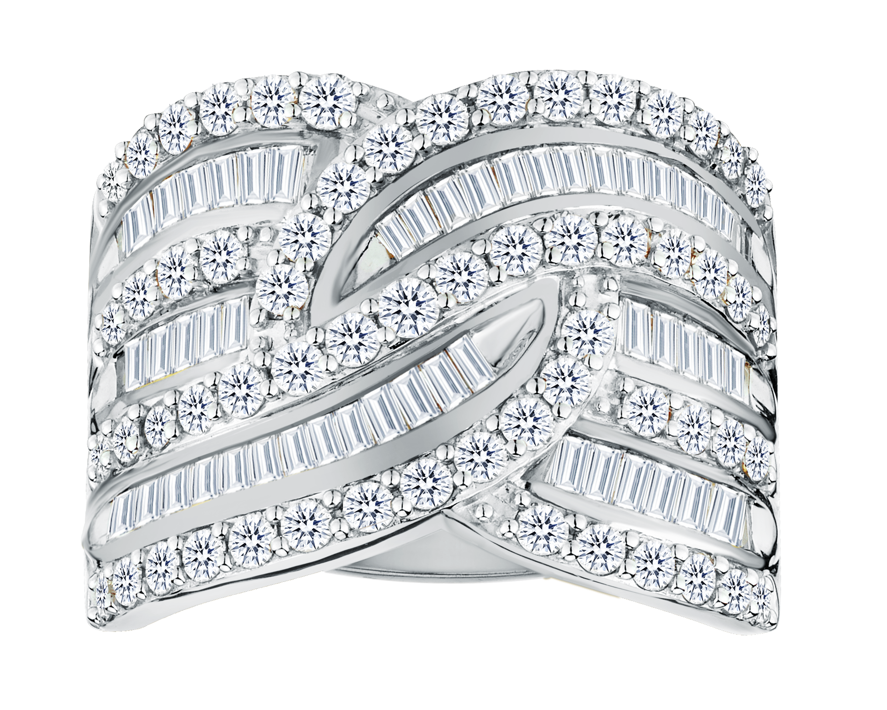 2.00 Carat of Lab Grown Diamonds Ring, 10kt White Gold.....................NOW