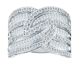 2.00 Carat of Lab Grown Diamonds Ring, 10kt White Gold.....................NOW